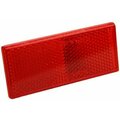 Blazer International Trailer & Towing Accessories B178Srw Rect Stick-On Reflector Red B178SR